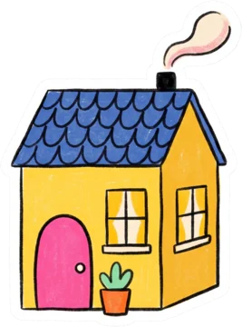 A little yellow house, saved as a base